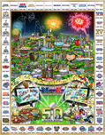 Fazzino Art Fazzino Art NFL: Celebrating 50 Years of Super Bowl (DX)